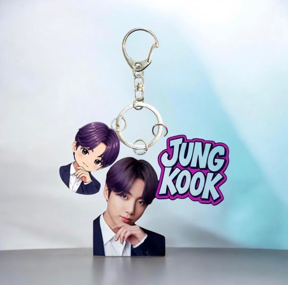 K-POP BANGTAN BOYS CARTOON 3PCS KEYCHAIN