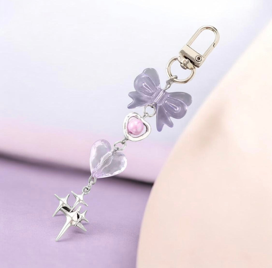 HEART BOW KEYCHAIN