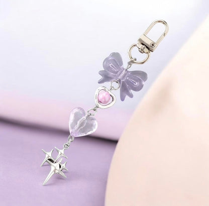 HEART BOW KEYCHAIN