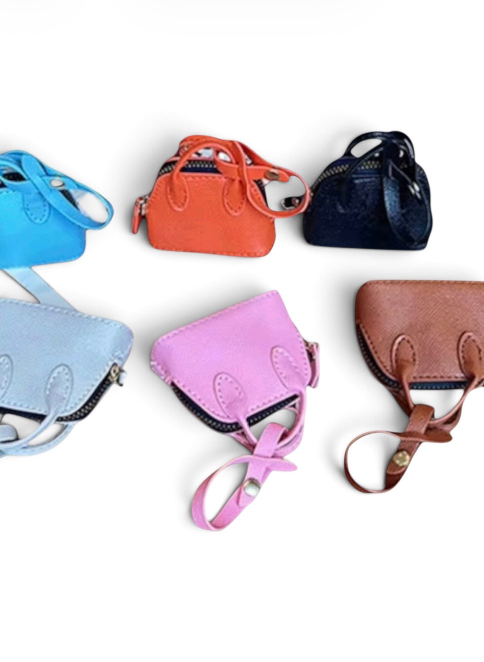 MINI LUXURY LEATHER COIN PURSE KEYCHAIN