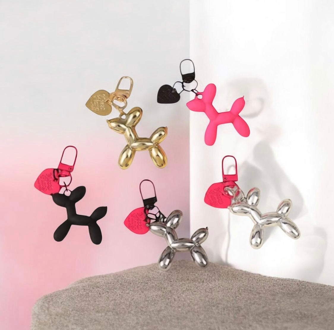3D BALLOON DOG KEYCHAIN