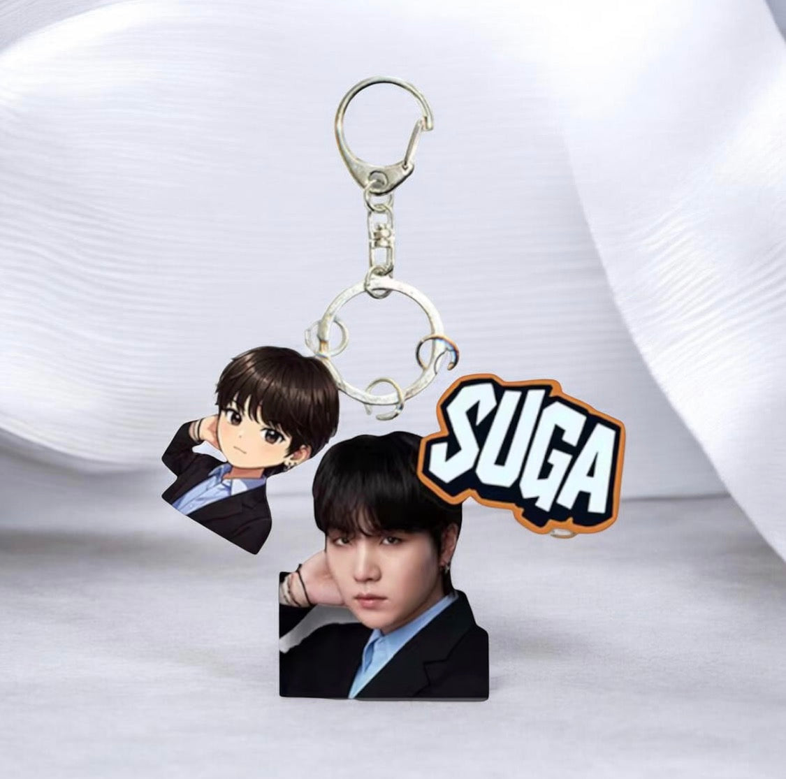K-POP BANGTAN BOYS CARTOON 3PCS KEYCHAIN