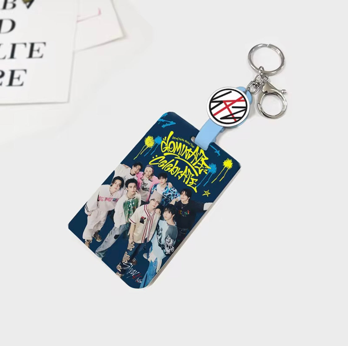 K-POP Stray Kids Acrylic Telescopic Buckle Card
Holder KEYCHAIN