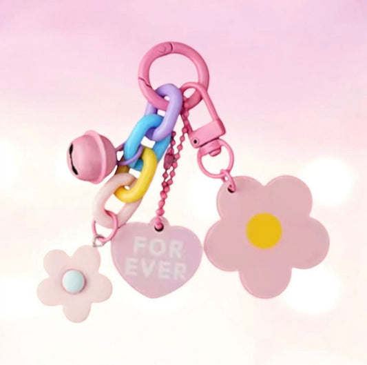 ACRYLIC FLOWER KEYCHAIN