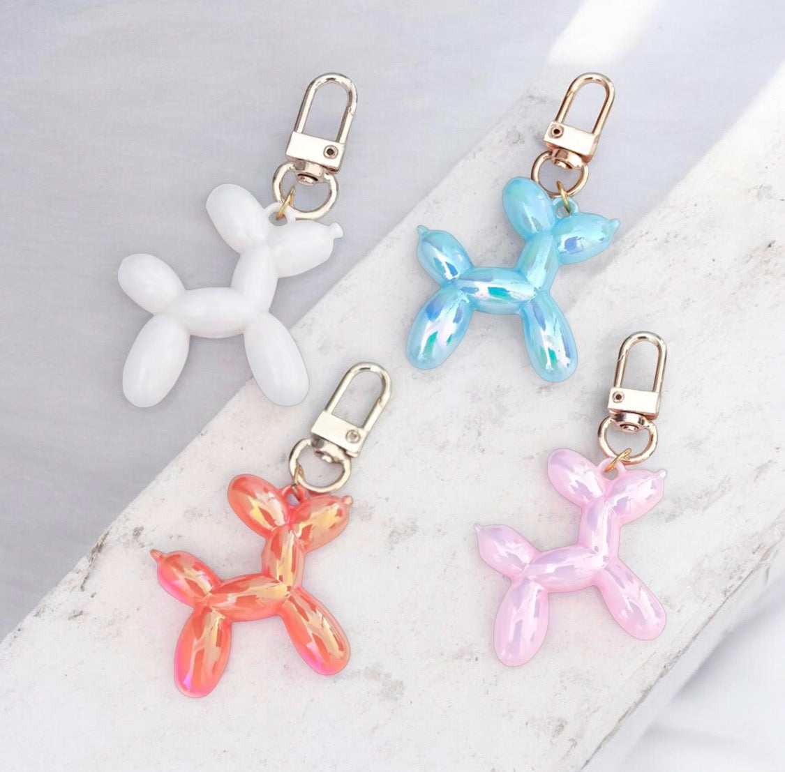 LASER BALLON DOG KEYCHAIN