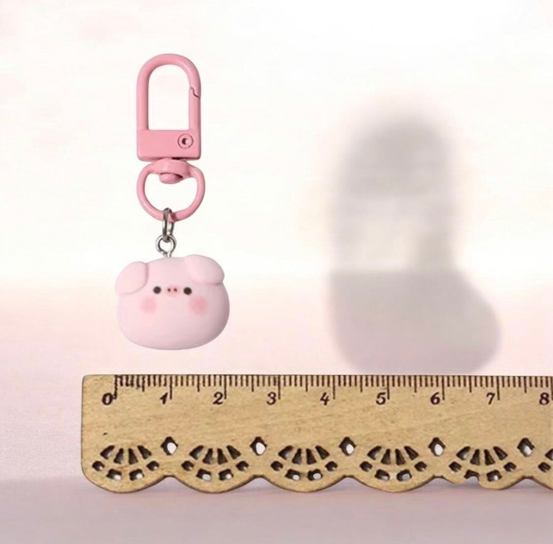 PIG HEAD KEYCHAIN