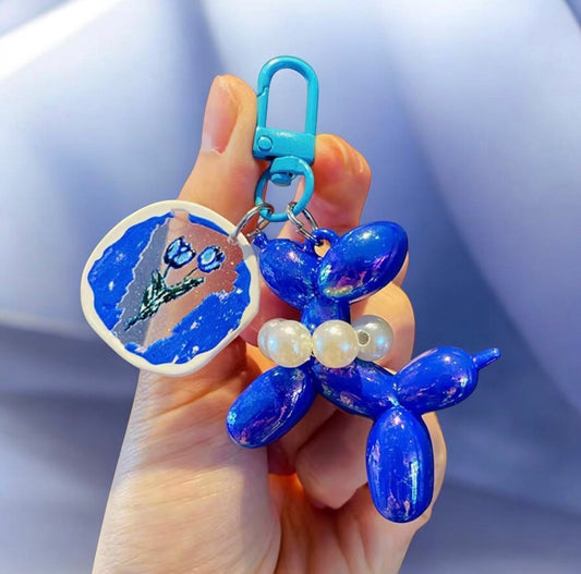 LASER BALLON DOG KEYCHAIN