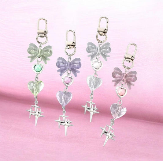 HEART BOW KEYCHAIN
