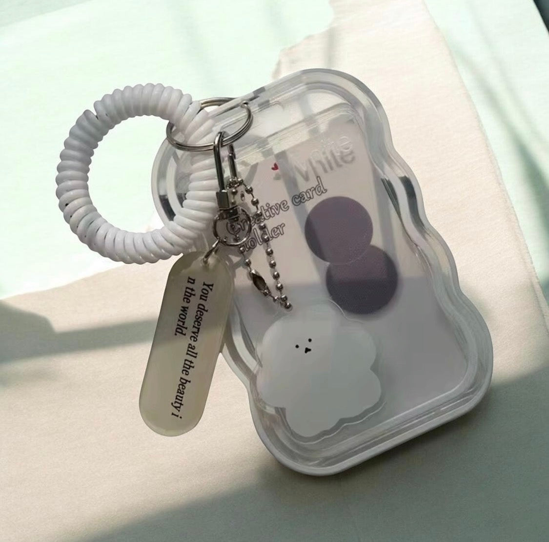 PHOTO CARD HOLDER ACRYLIC KEYCHAIN
