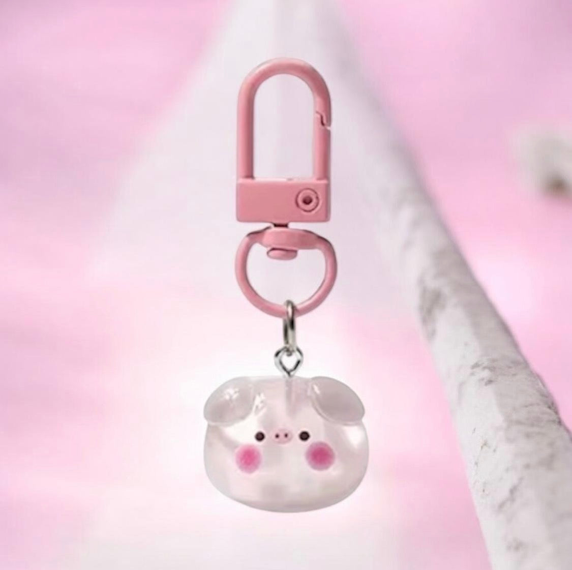 PIG HEAD KEYCHAIN