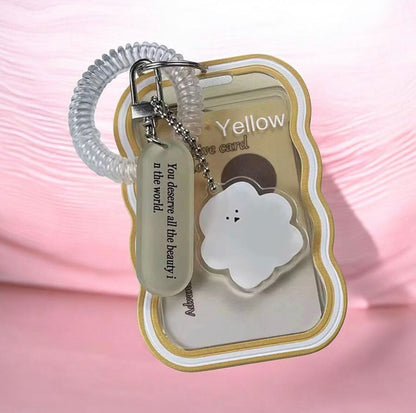PHOTO CARD HOLDER ACRYLIC KEYCHAIN