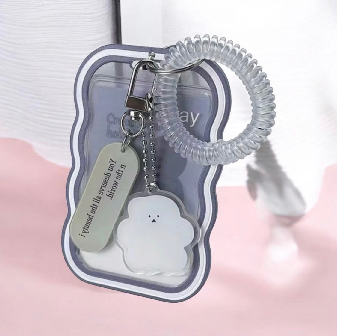 PHOTO CARD HOLDER ACRYLIC KEYCHAIN