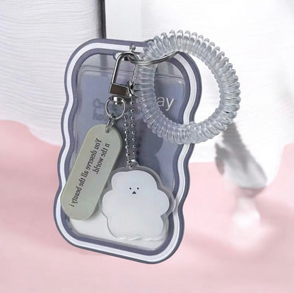 PHOTO CARD HOLDER ACRYLIC KEYCHAIN