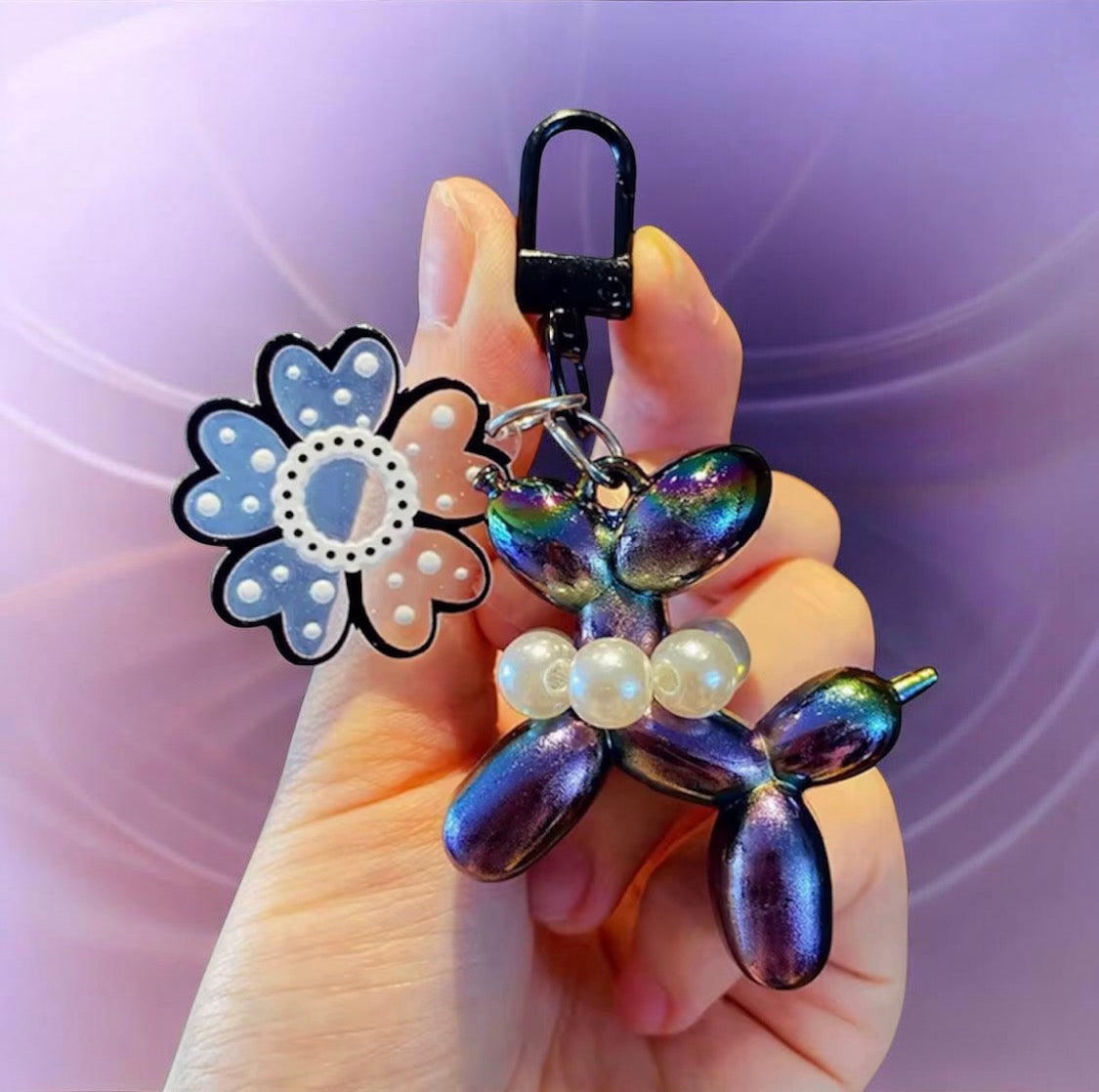 LASER BALLON DOG KEYCHAIN