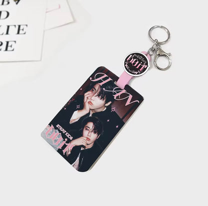 K-POP Stray Kids Acrylic Telescopic Buckle Card
Holder KEYCHAIN