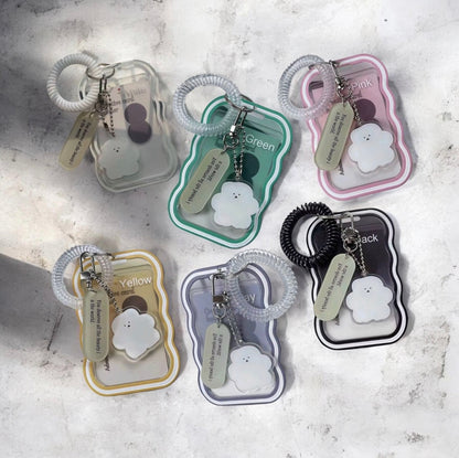 PHOTO CARD HOLDER ACRYLIC KEYCHAIN
