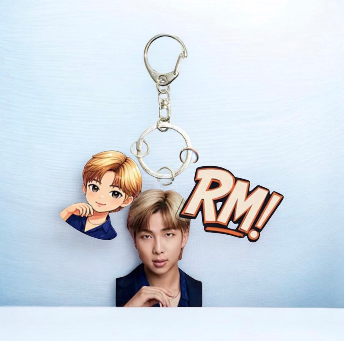 K-POP BANGTAN BOYS CARTOON 3PCS KEYCHAIN