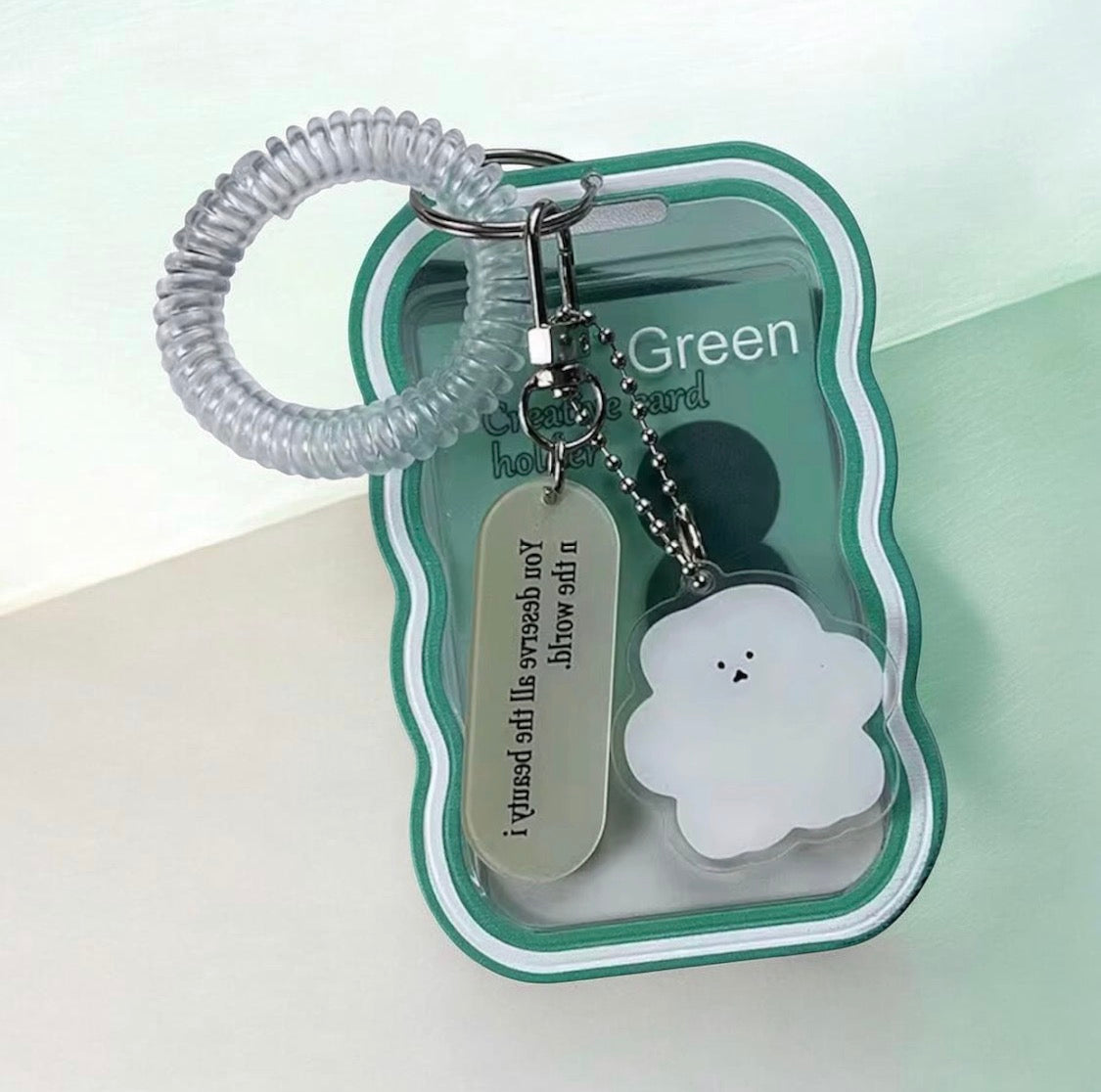PHOTO CARD HOLDER ACRYLIC KEYCHAIN