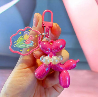 LASER BALLON DOG KEYCHAIN