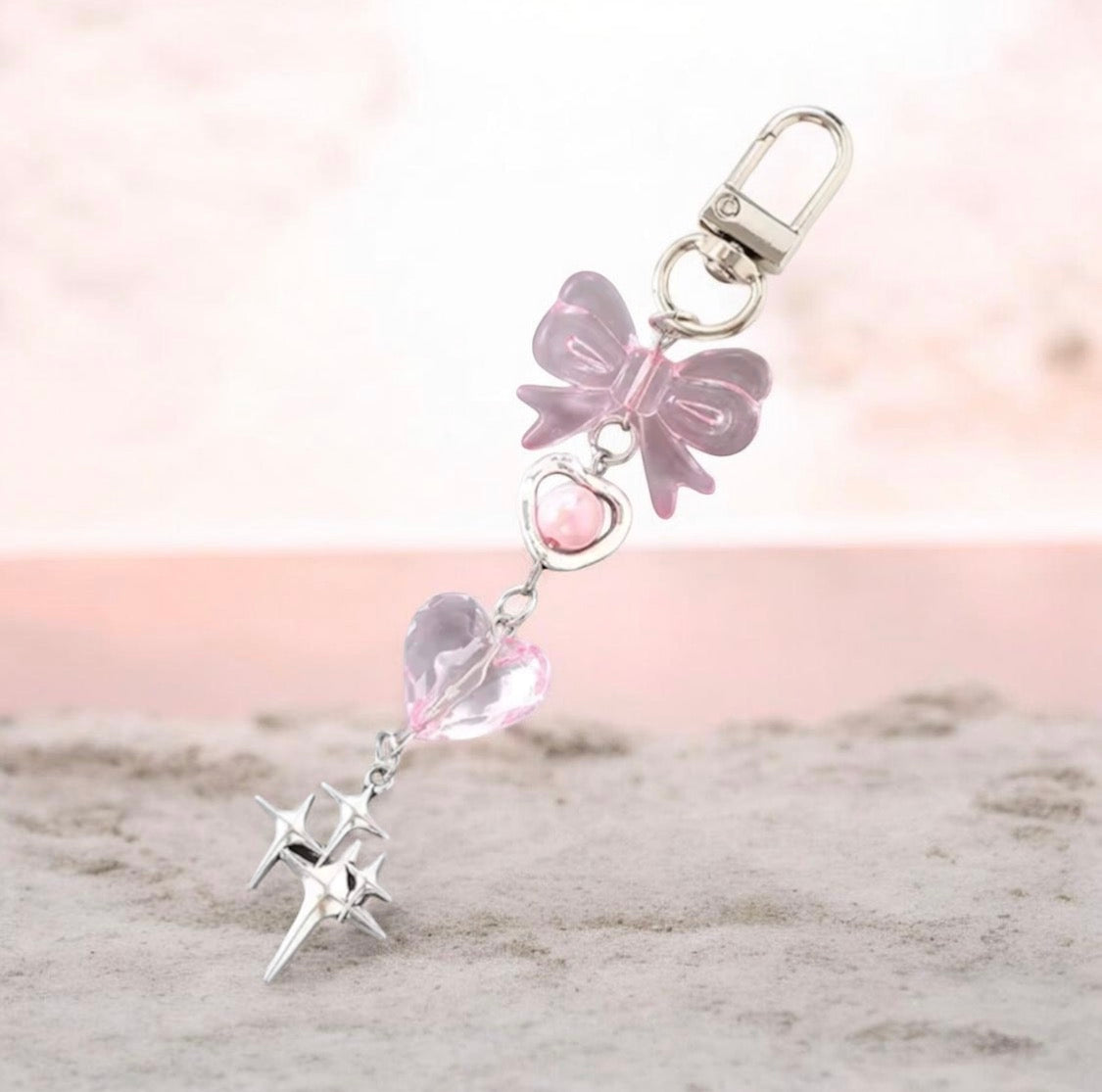 HEART BOW KEYCHAIN