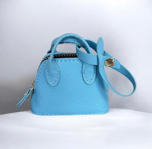 MINI LEATHER HIGH QUALITY LUXURY HANGING COIN PURSE