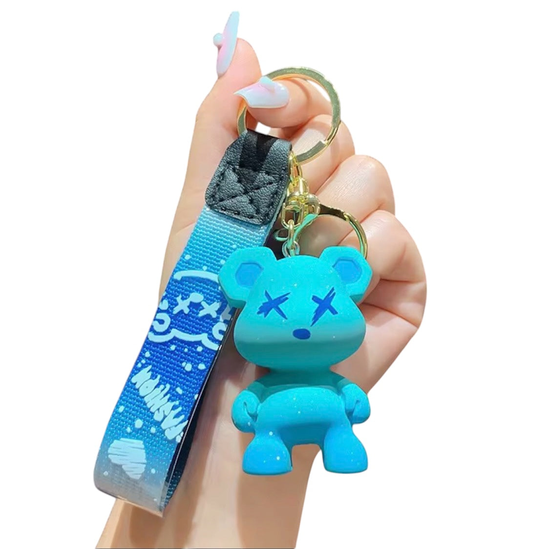 GRAFFITI BEAR KEYCHAIN