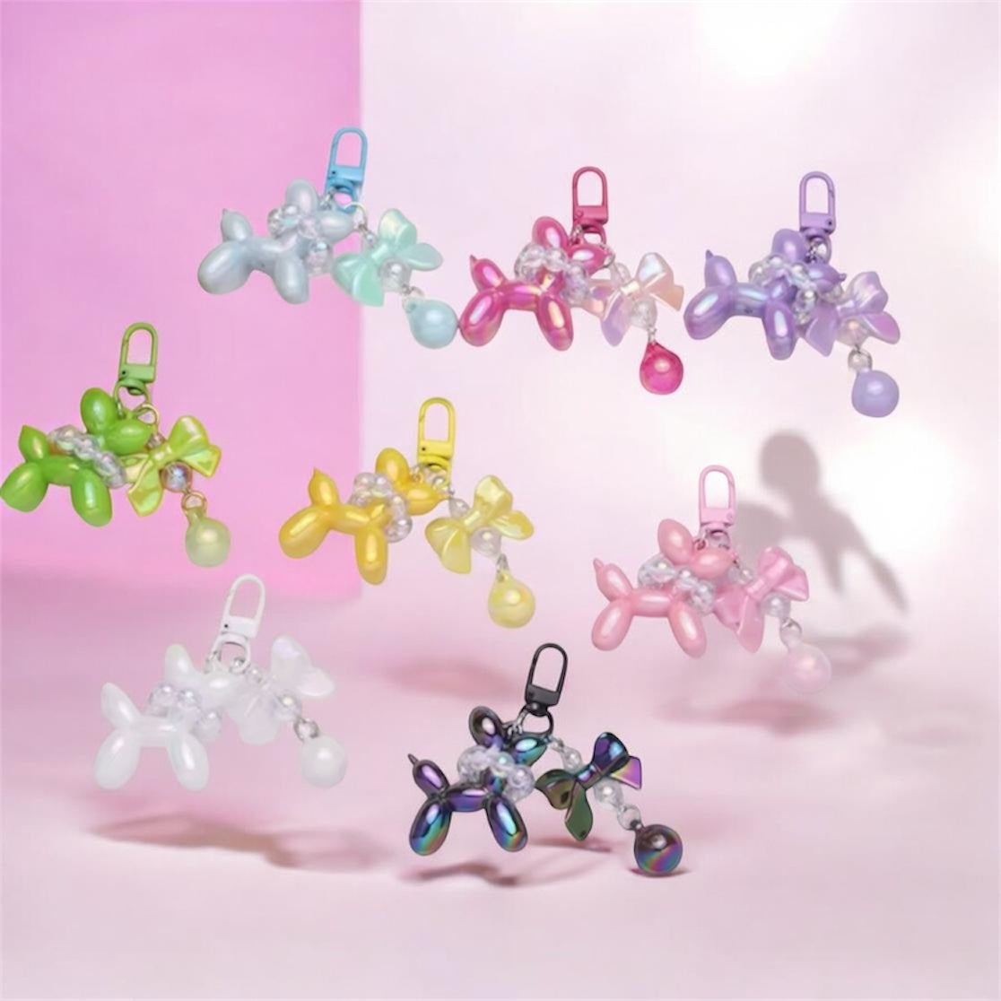 3D MINI DOG BALLOON KEYCHAIN