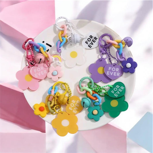 ACRYLIC FLOWER KEYCHAIN